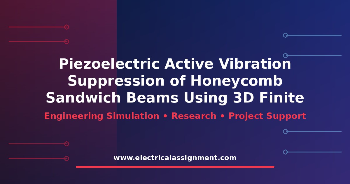 Piezoelectric Active Vibration Suppression of Honeycomb Sandwich Beams Using 3D Finite Element Analysis: Research Methodology and Simulation Guide